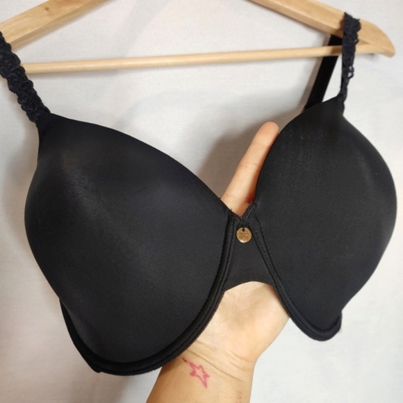 Natori Pure Luxe Custom Coverage Contour Underwire Bra 732080 Black 34DDD - Picture 4 of 8